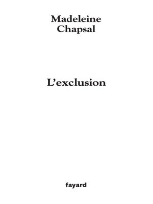 cover image of L'Exclusion